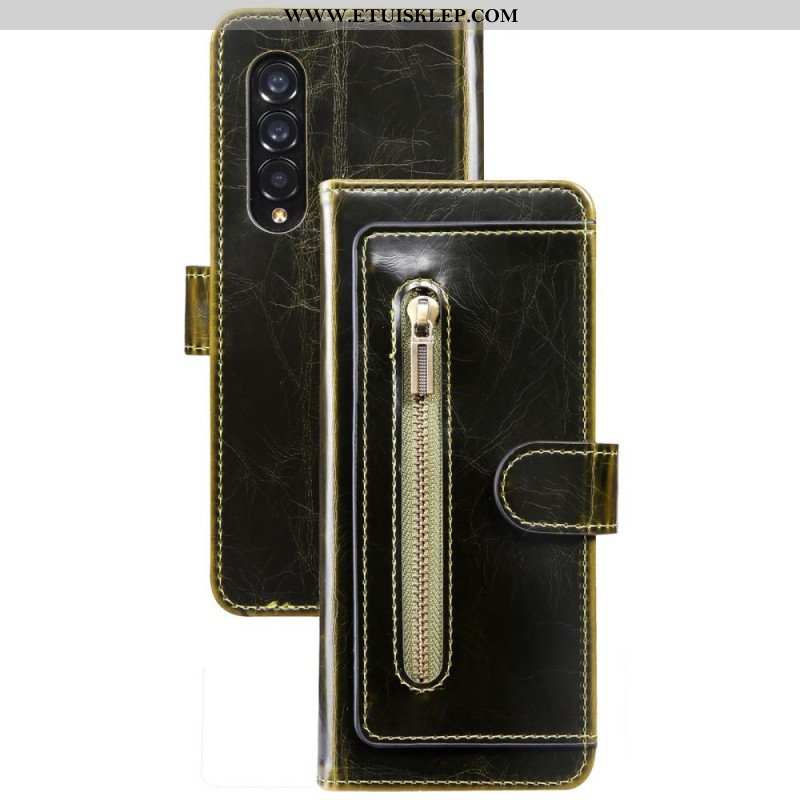 Etui Folio do Samsung Galaxy Z Fold 4 Wielofunkcyjne Kieszenie Ze Sztucznej Skóry